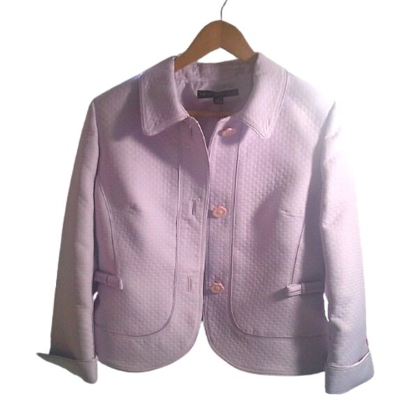 BUNDLE 5/$35 Nipon Boutique Womens Lilac Suit Jacket Size 10 - Picture 3 of 8